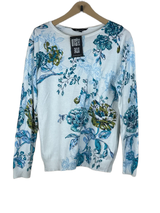 Preloved Premium Winter Knitted Tops by Bonmarché, White Viscose for Women - OTS Thrift Shop Peshawar Pakistan