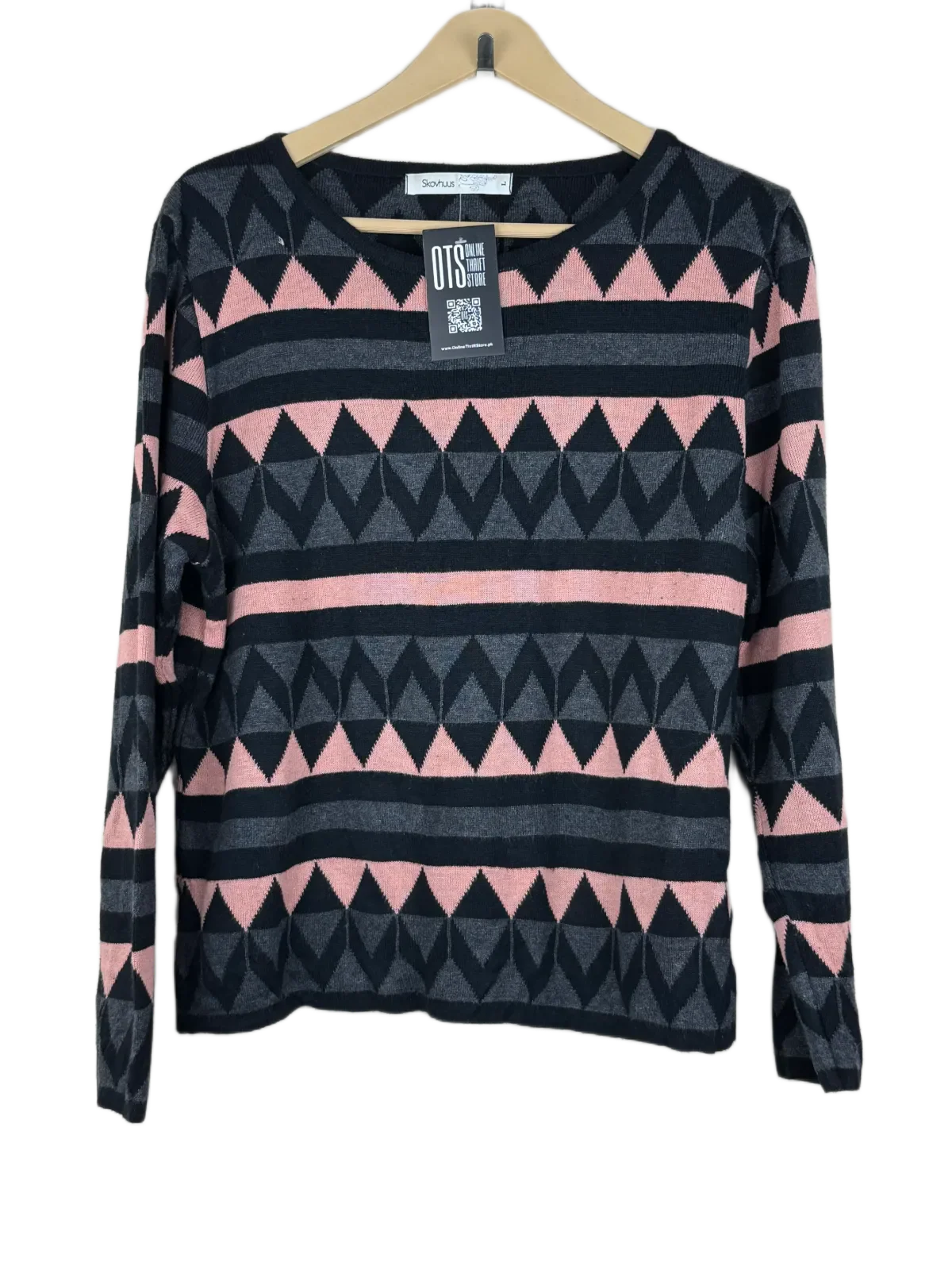 Preloved Premium Winter Knitted Tops by Skovhuus, Multi Cotton for Women - OTS Thrift Shop Peshawar Pakistan