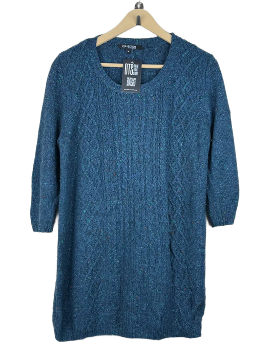 Winter Knitted Tops | Debenham | Preloved Branded | Blue Acrylic | Premium | OTS Thrift Store Islamabad Pakistan