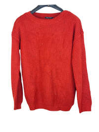 Red Winter Knitted Top by QED London (WKT-15)