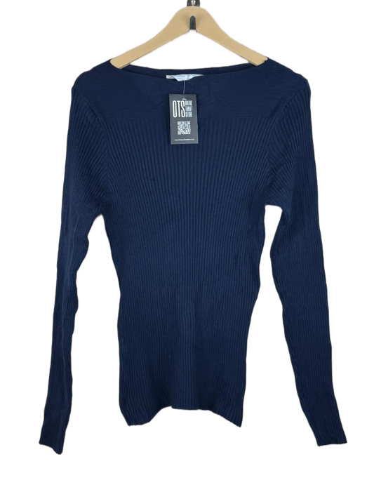 Preloved Premium Winter Knitted Tops by Primark, Blue Polyester for Women - OTS Thrift Shop Islamabad Pakistan