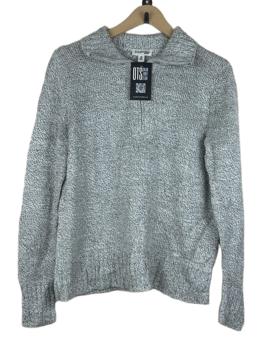 UK Imported secondhand Winter Knitted Tops - St. Johns Bay brand, Grey Acrylic, Premium condition, for Women - Online Thrift Store Karachi Pakistan