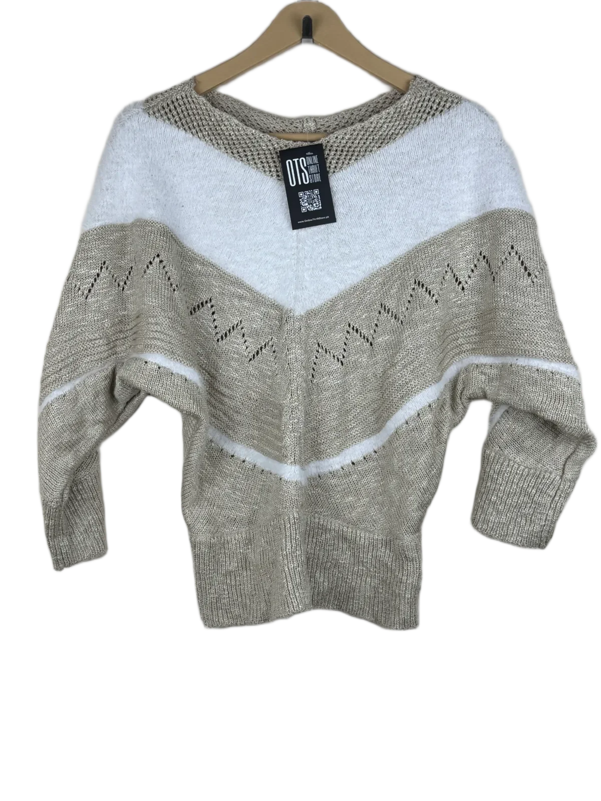 Multi Color Winter Knitted Top by Unknown (WKT-163)