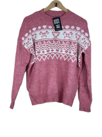Pink Winter Knitted Top by Unknown (WKT-164)