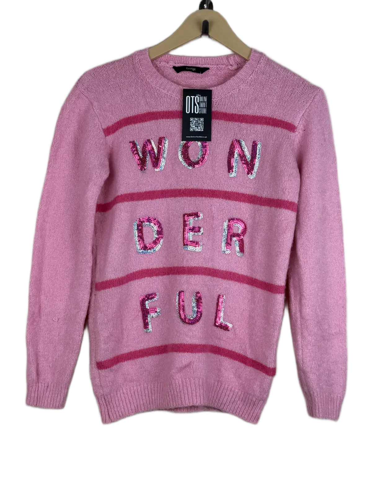 Pink Winter Knitted Top by George (WKT-166)