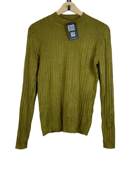 Winter Knitted Tops | TU | Preloved Branded | Olive Viscose | Premium | OTS Thrift Store Islamabad Pakistan
