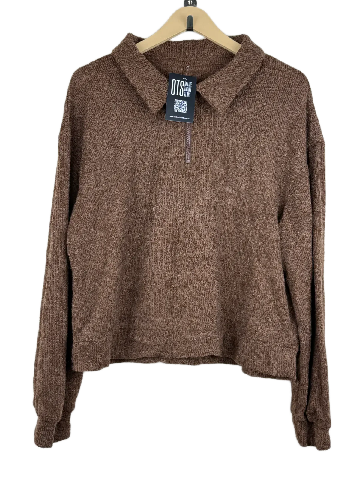 Brown Winter Knitted Top by Dazy (WKT-183)