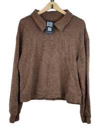 Brown Winter Knitted Top by Dazy (WKT-183)