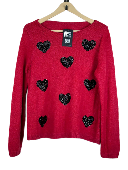 Winter Knitted Tops | George | Preloved Branded | Red Acrylic | Excellent | OTS Thrift Store Karachi Pakistan