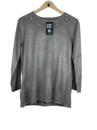 Gray Winter Knitted Top by Unknown (WKT-188)