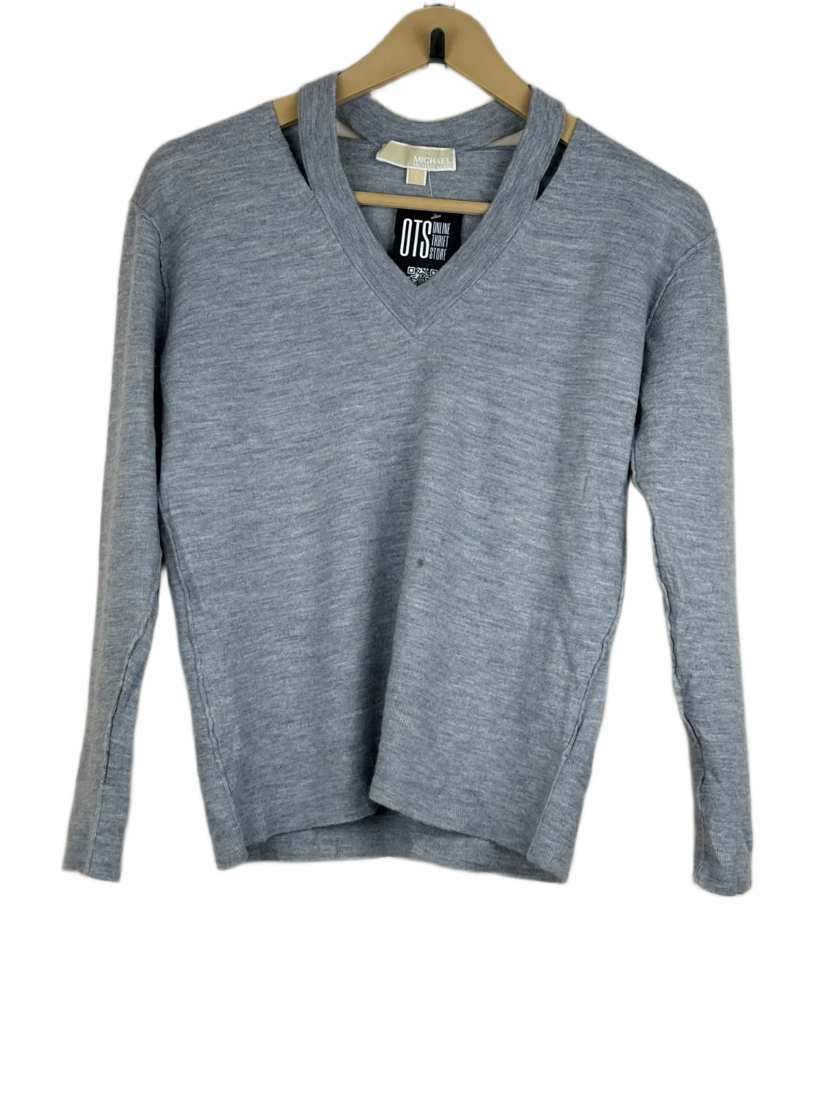 Grey Winter Knitted Top by Michael Kors (WKT-192)