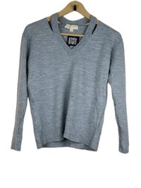 Grey Winter Knitted Top by Michael Kors (WKT-192)