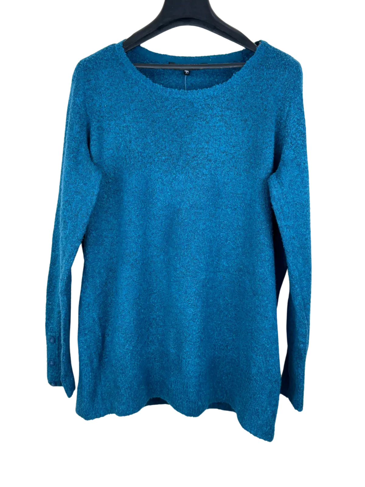 Shop Premium Plus Winter Knitted Tops by Anya Madsen | Preloved Branded Clothes | DarkBlue Acrylic | Women | OTS Thrift Store Lahore Pakistan
