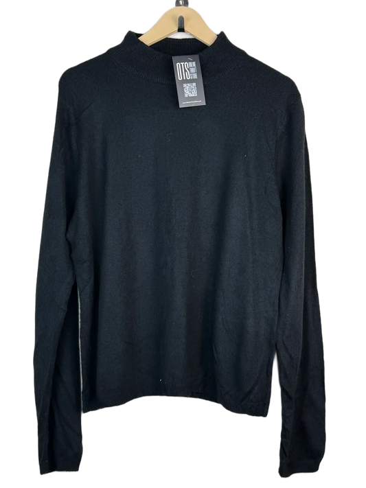 Shop Premium Winter Knitted Tops by Matalan | Preloved Branded Clothes | Black Acrylic | Women | OTS Thrift Store Islamabad Pakistan