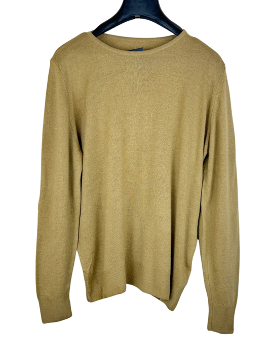 Winter Knitted Tops | Unknown | Preloved Branded | Khaki Lambs Wool | Premium Plus | OTS Thrift Store Karachi Pakistan