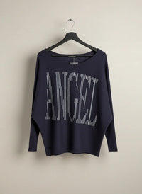 Dark Blue Winter Knitted Tops by MOEWY (WKT-212)
