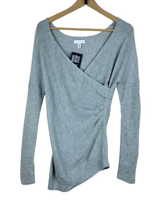 Winter Knitted Tops | TopShop | Preloved Branded | Grey Acrylic | Premium Plus | OTS Thrift Store Lahore Pakistan