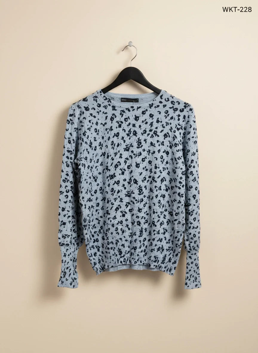 Sky Blue Winter Knitted Tops by Marks & Spencer (WKT-228)