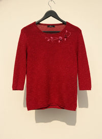 Red Winter Knitted Tops by BM (WKT-229)
