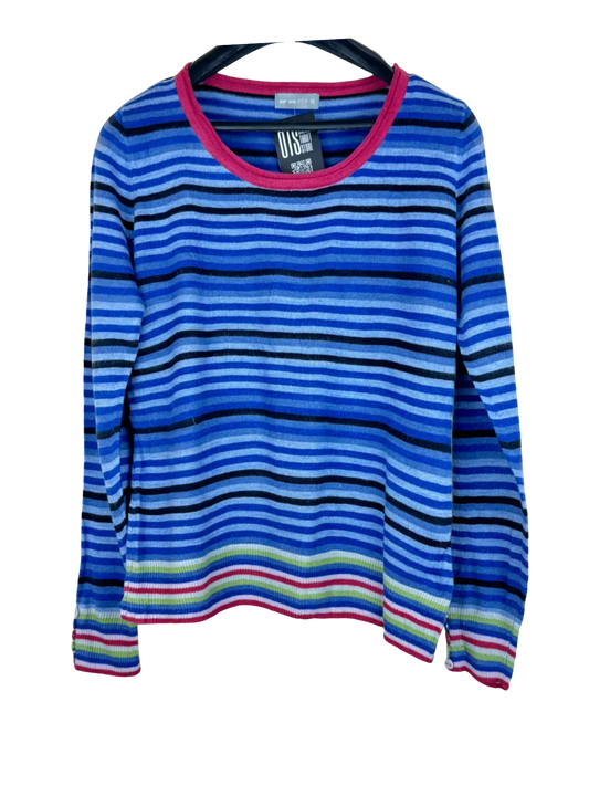 Winter Knitted Tops | Per Una | Preloved Branded | Blue Acrylic | Premium Plus | OTS Thrift Store Lahore Pakistan