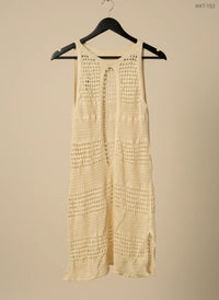 Light Yellow Winter Knitted Tops by Unknown (WKT-253)