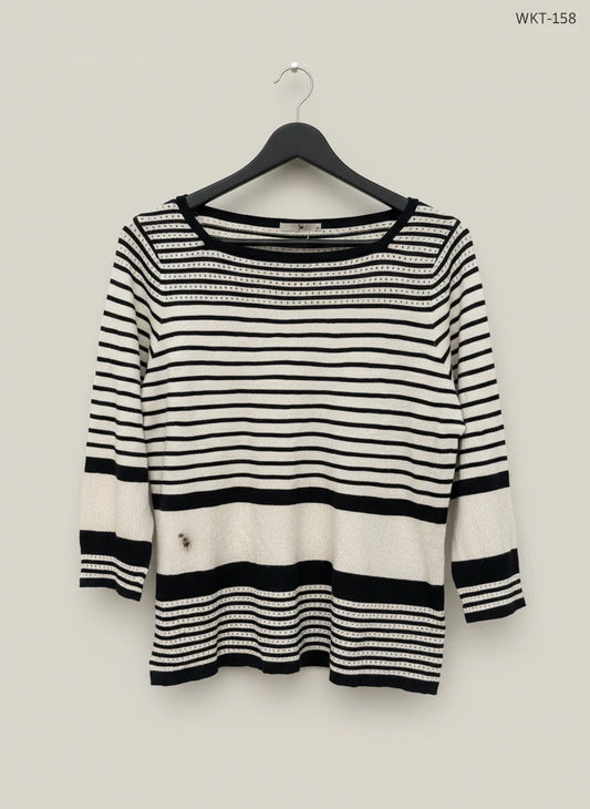 Secondhand Branded Winter Knitted Tops by tu, Multi viscose fabric, Excellent condition, for Women - Online Thrift Shop Karachi Pakistan