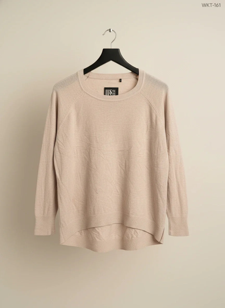 Light Pink Winter Knitted Tops by Unknown (WKT-261)