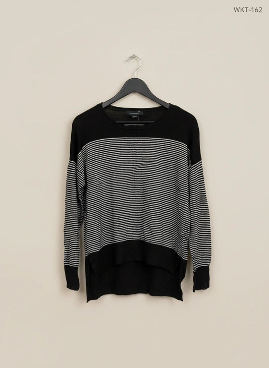 Preloved Premium Winter Knitted Tops by Atmosphere, Black & White viscose for Women - OTS Thrift Shop Islamabad Pakistan