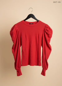 Red Winter Knitted Tops by new collection (WKT-269)