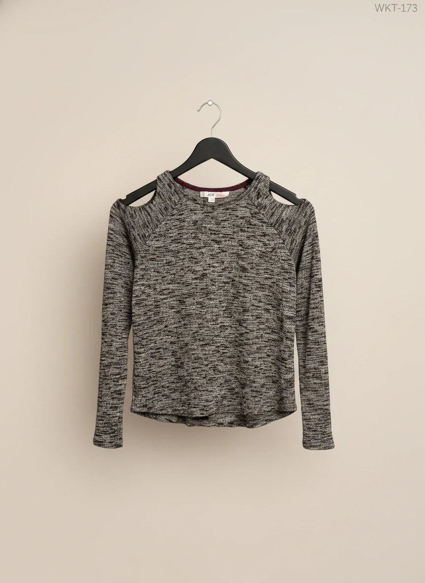 Gray Winter Knitted Tops by H&M (WKT-273)