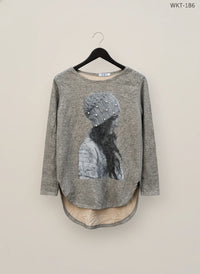 Brown Winter Knitted Tops by Unknown (WKT-286)
