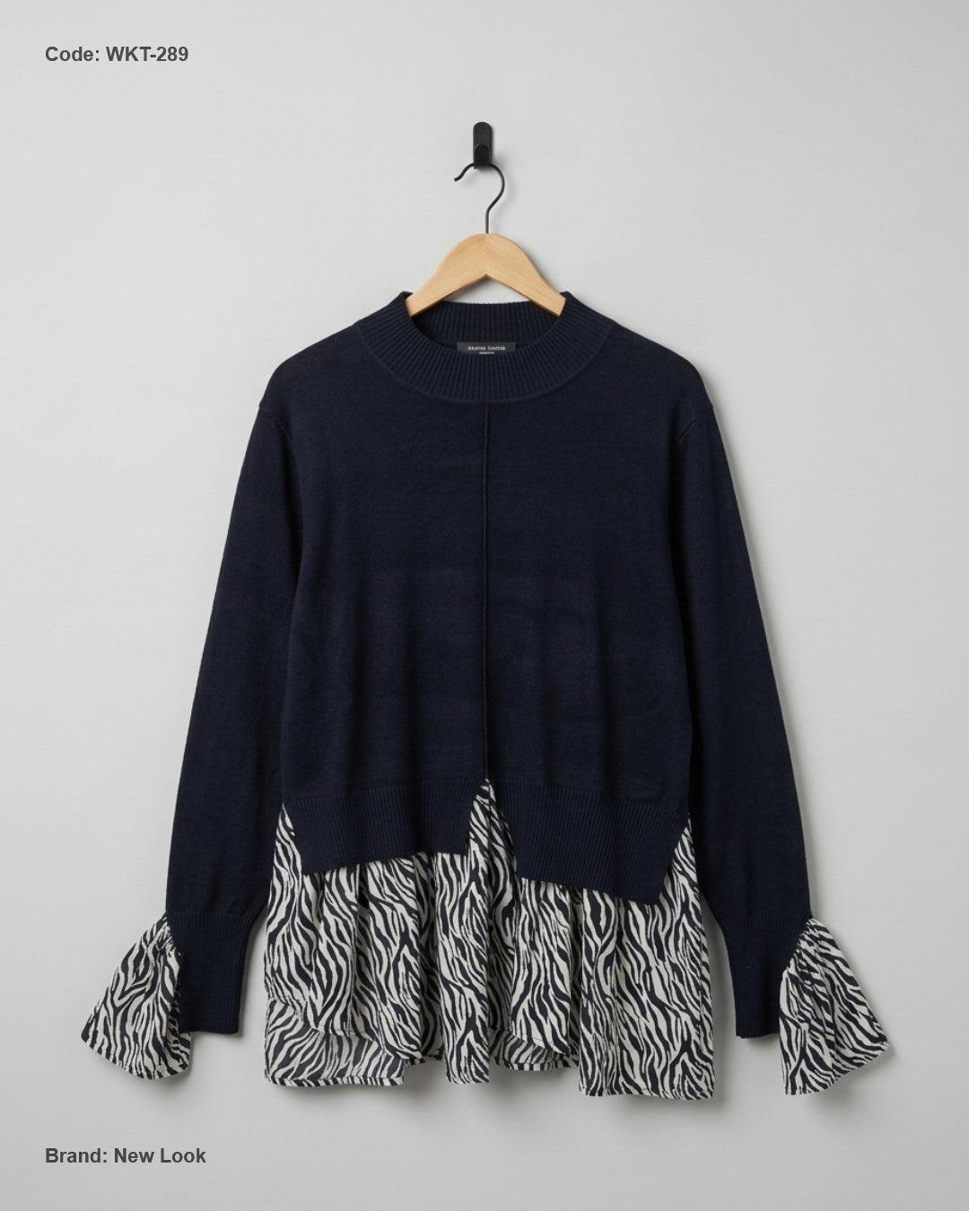 New Look (WKT-289) Layered Peplum Sweater