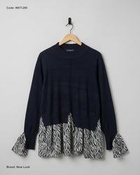 New Look (WKT-289) Layered Peplum Sweater