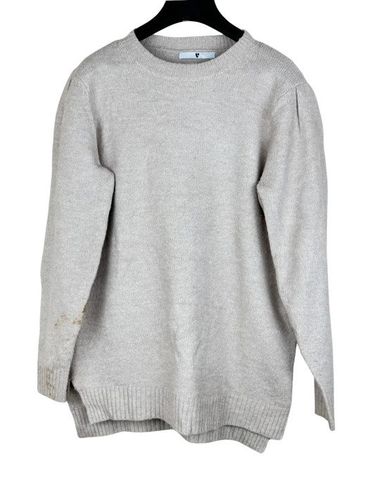 Shop Good Winter Knitted Tops by V | Preloved Branded Clothes | Dove Grey Polyester | Women | OTS Thrift Store Karachi Pakistan