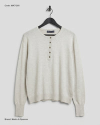 Marks & Spencer (WKT-295) Henley Knit Top