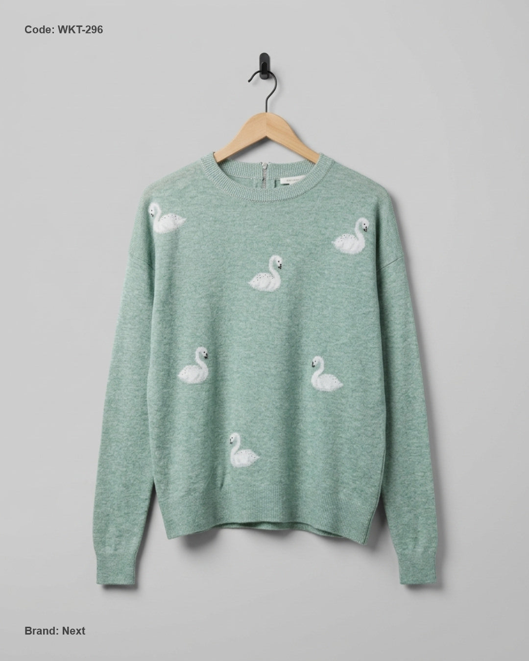 Shop Premium Winter Knitted Tops by Next | Preloved Branded Clothes | Green polyester | Women | OTS Thrift Store Karachi Pakistan