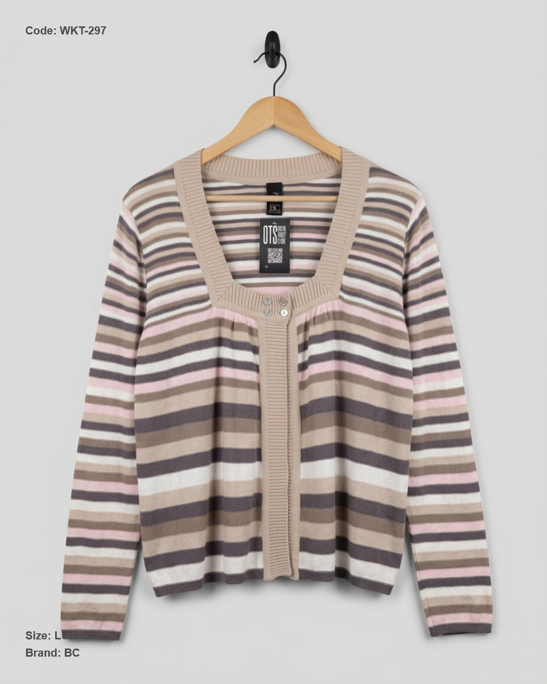 UK Imported secondhand Winter Knitted Tops - BC brand, Multi cotton, Excellent condition, for Women - Online Thrift Store Peshawar Pakistan
