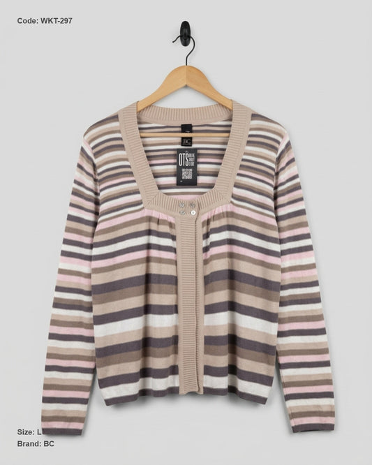 UK Imported secondhand Winter Knitted Tops - BC brand, Multi cotton, Excellent condition, for Women - Online Thrift Store Peshawar Pakistan