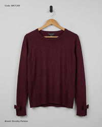 Dorothy Perkins (WKT-299) Fine-Knit Crewneck Sweater