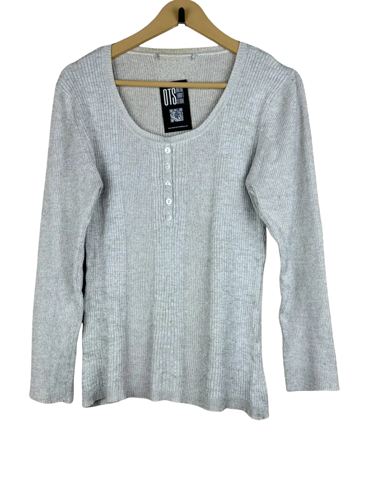 Off White Winter Knitted Top by Unknown (WKT-3)