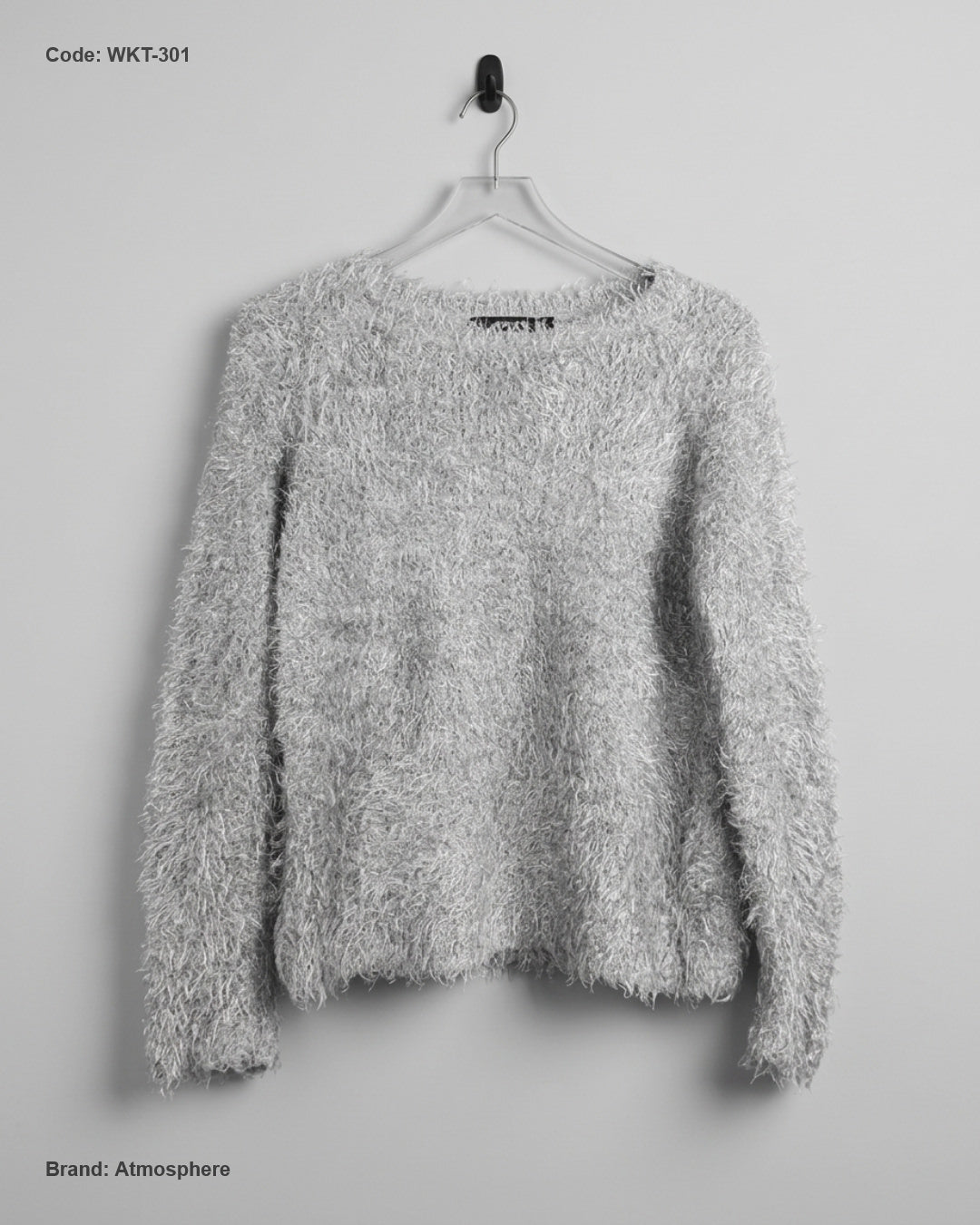 Atmosphere (WKT-301) Fuzzy Eyelash Knit Sweater