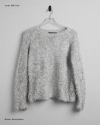 Atmosphere (WKT-301) Fuzzy Eyelash Knit Sweater