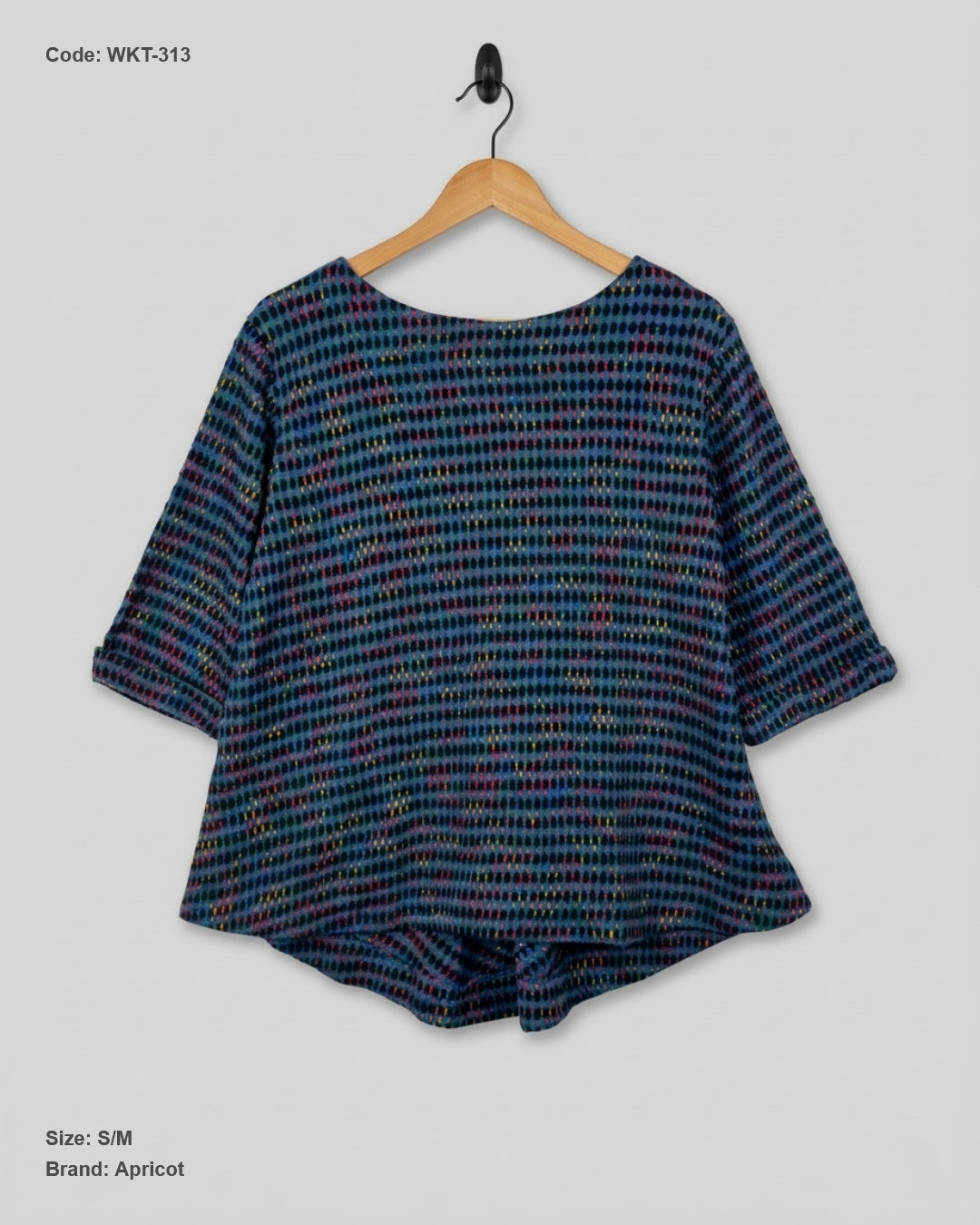 UK Imported secondhand Winter Knitted Tops - Apricot brand, Multi ACRYLIC, Premium condition, for Women - Online Thrift Store Karachi Pakistan