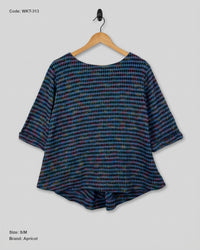 Apricot (WKT-313) Boxy Textured Top