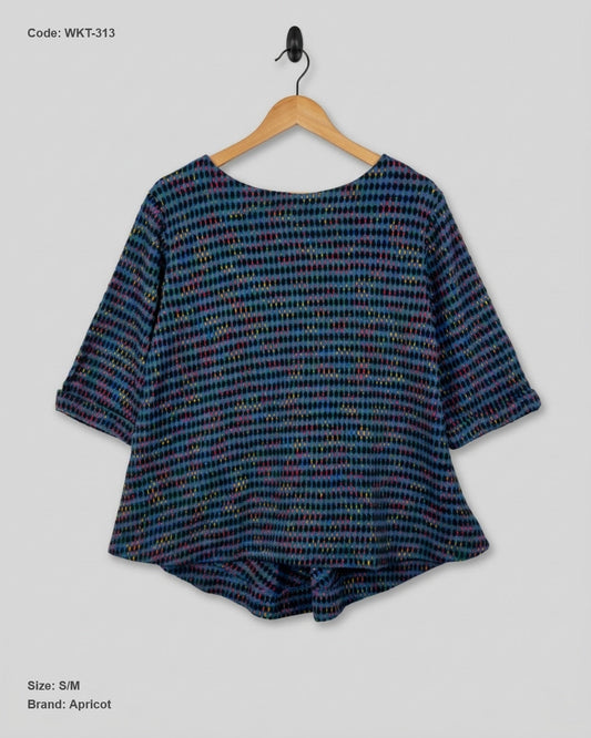 UK Imported secondhand Winter Knitted Tops - Apricot brand, Multi ACRYLIC, Premium condition, for Women - Online Thrift Store Karachi Pakistan