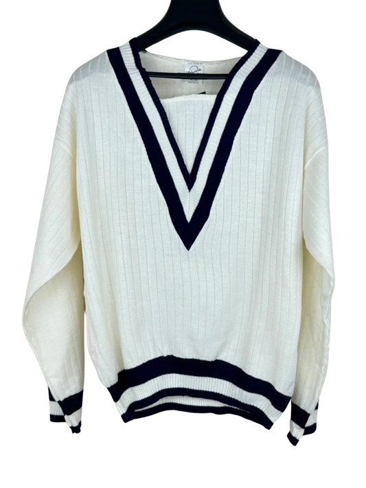 UK Imported secondhand Winter Knitted Tops - Rebecca Lee brand, OffWhite Acrylic, Premium Plus condition, for Women - Online Thrift Store Islamabad Pakistan