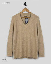 Zara (WKT-325) V-Neck Knit Sweater