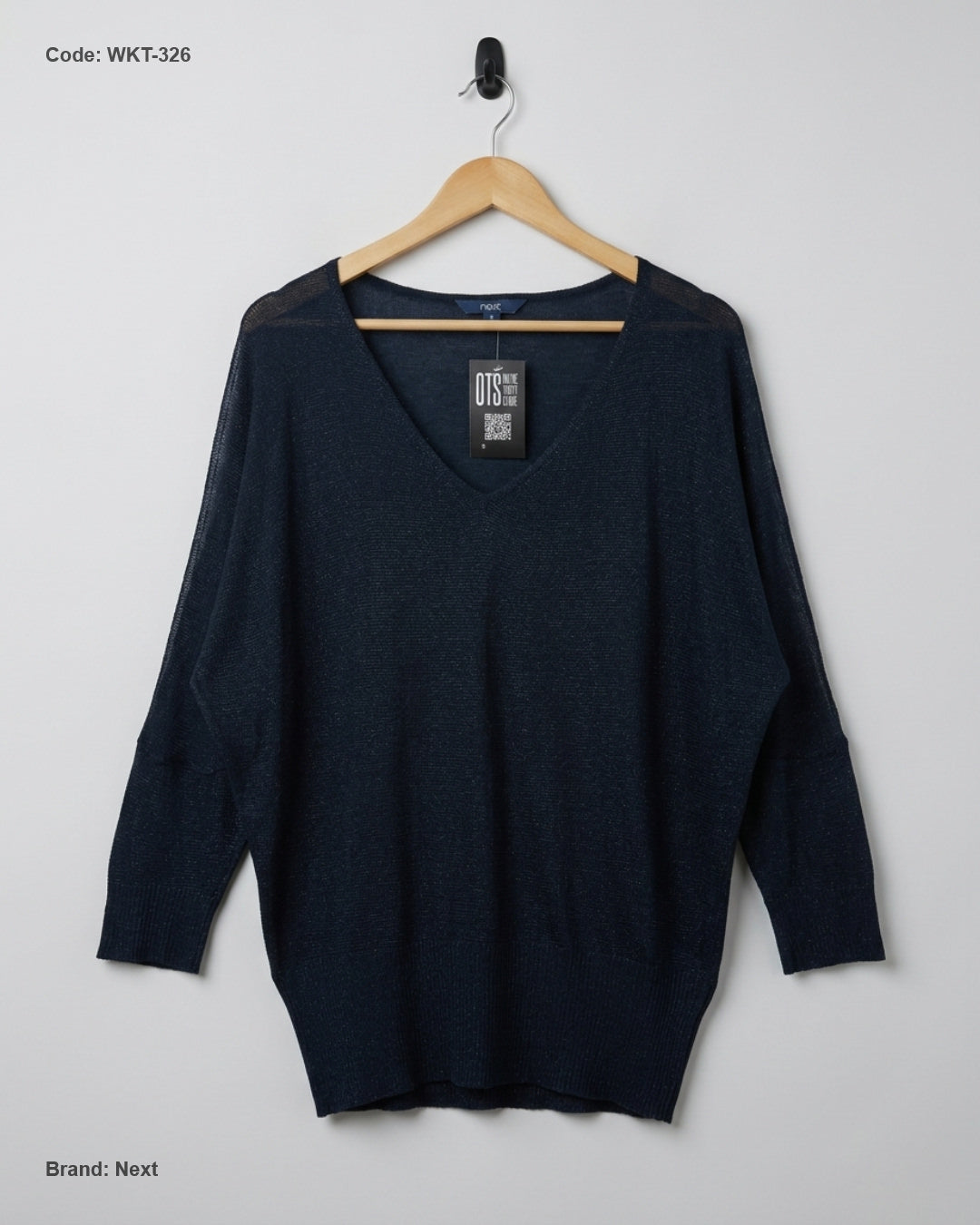 Next (WKT-326) V-Neck Batwing Knit Top
