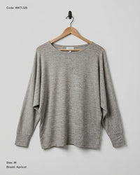 Apricot (WKT-328) Batwing Sleeve Knit Top