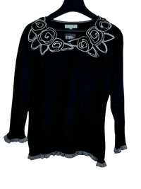 Black Winter Knitted Top by Per Una (WKT-33)